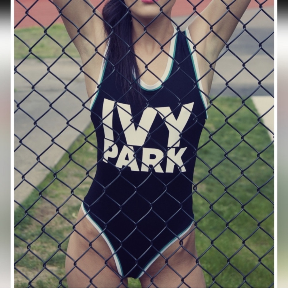 Ivy Park Stripe Trim Logo Bodysuit - Picture 7 of 8